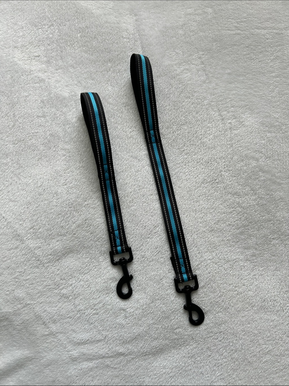 Black and Blue Nylon Wrist Leash